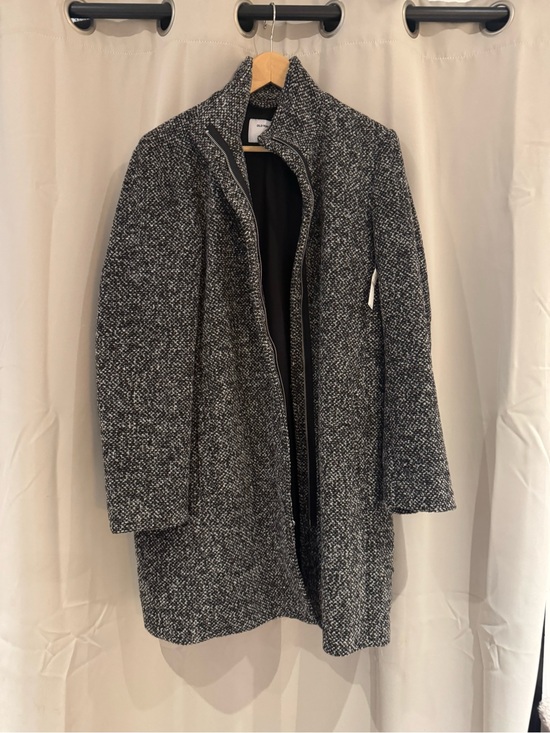 Old Navy Jackets & Blazers - Old Navy Black and Gray Tweed Pea Coat